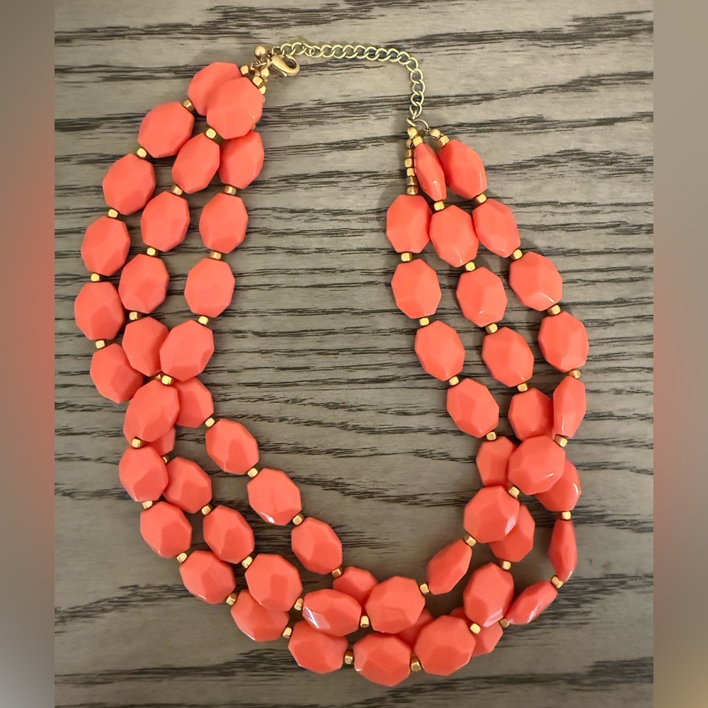 Elegant Coral Beaded Necklace